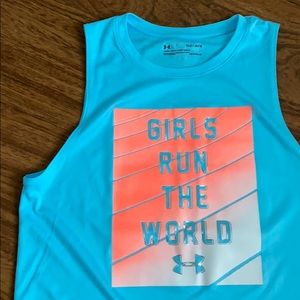 Under Armour youth xl tank top. Dry fit material.